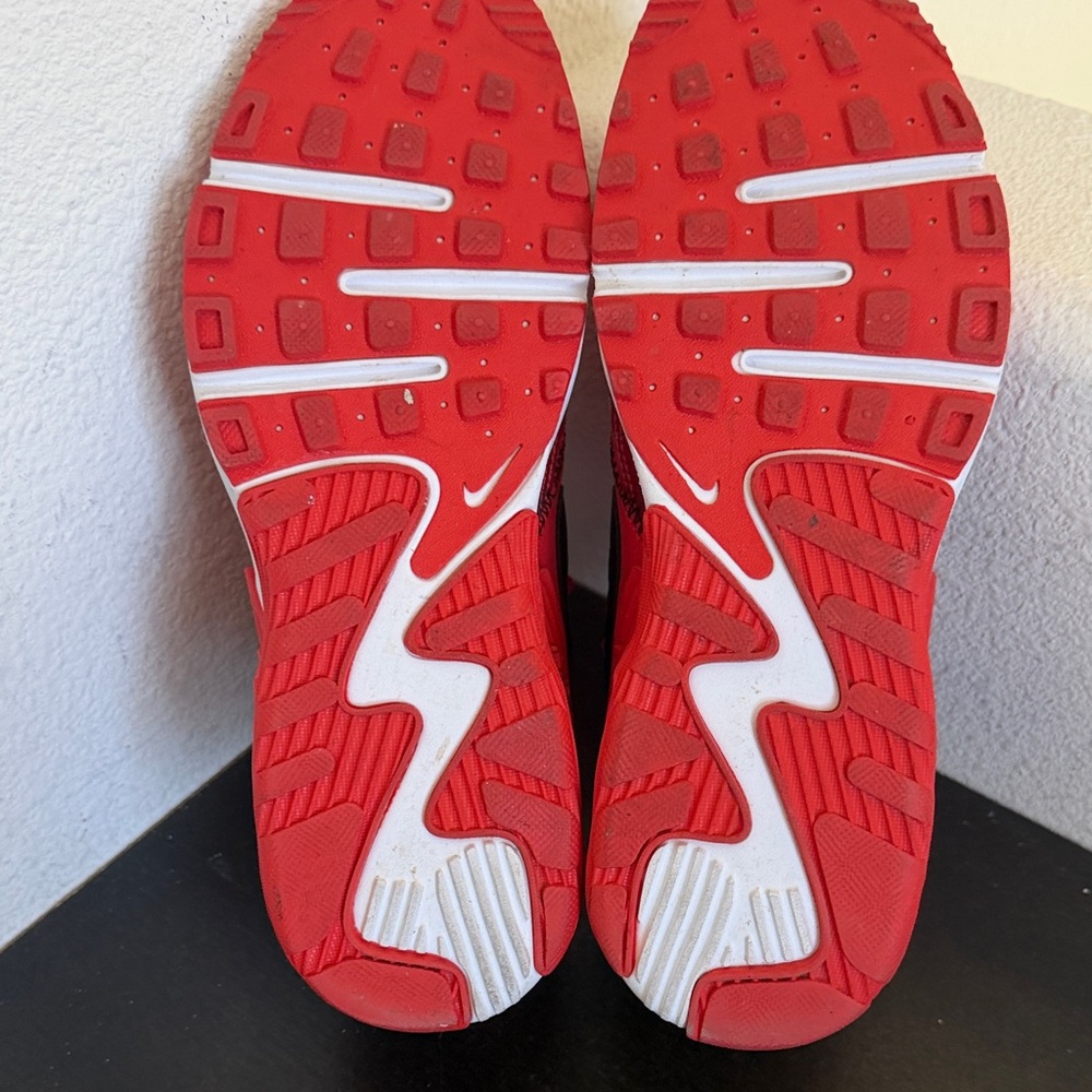 Nike Air Max Excee Red Women's Air Sneakers with Black Swoosh. - Picture 10 of 12